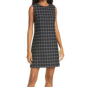 ⭐️ ALICE + OLIVIA Ellis Windowpane Check Shift Minidress
